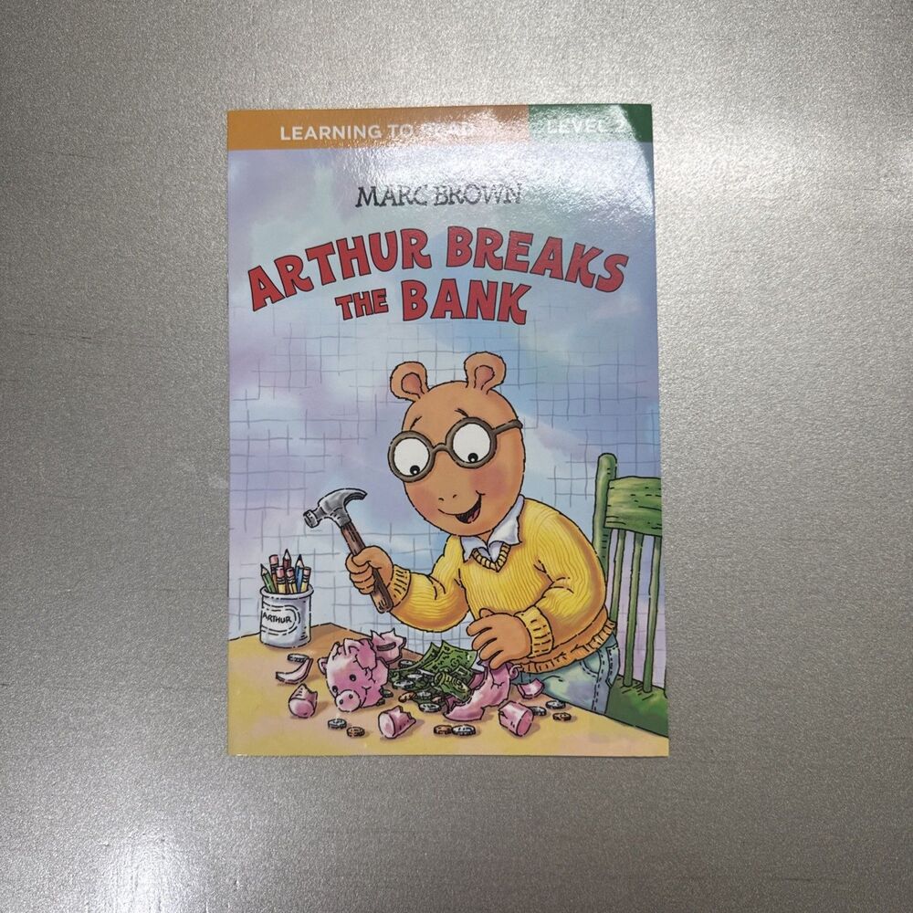 Learning to Read Paperback Book Level 2 - New - Arthur Breaks the Bank